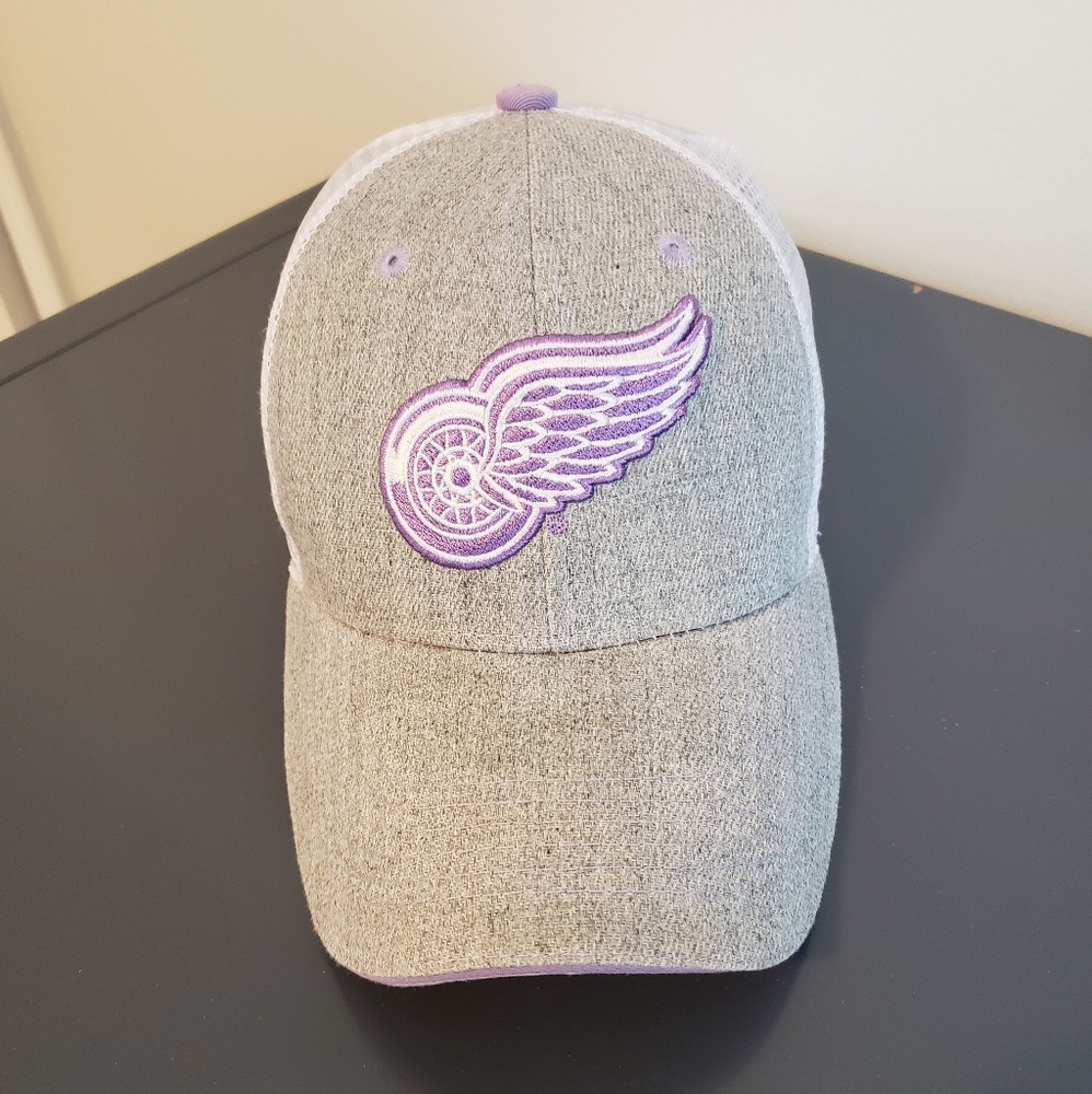 Cancer Awareness Detroit Red Wings Hat